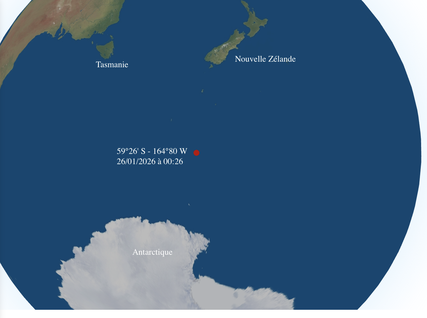 Première position GPS enregistrée en Antarctique